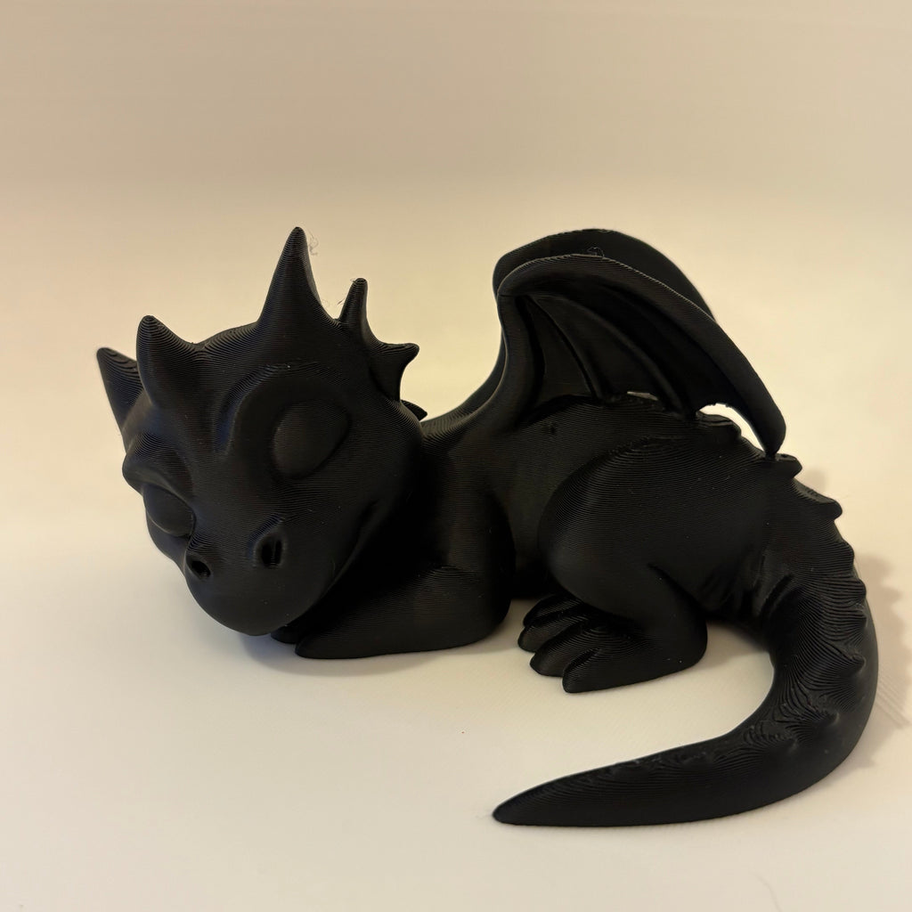 3D Printed Sleeping Bookshelf Dragon
