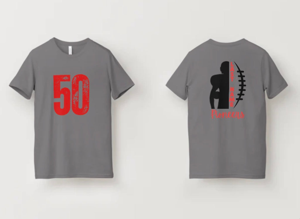 Custom Sports Number & 1/2 & 1/2 Sport-Last Name on back