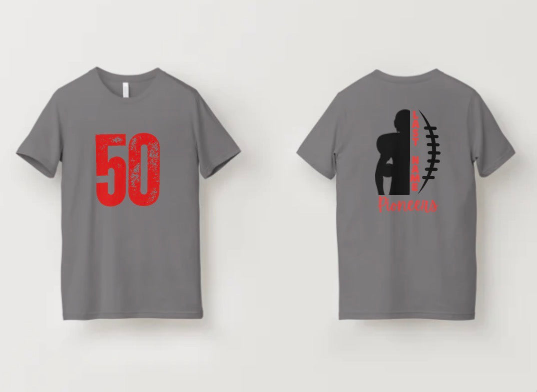 Custom Sports Number & 1/2 & 1/2 Sport-Last Name on back