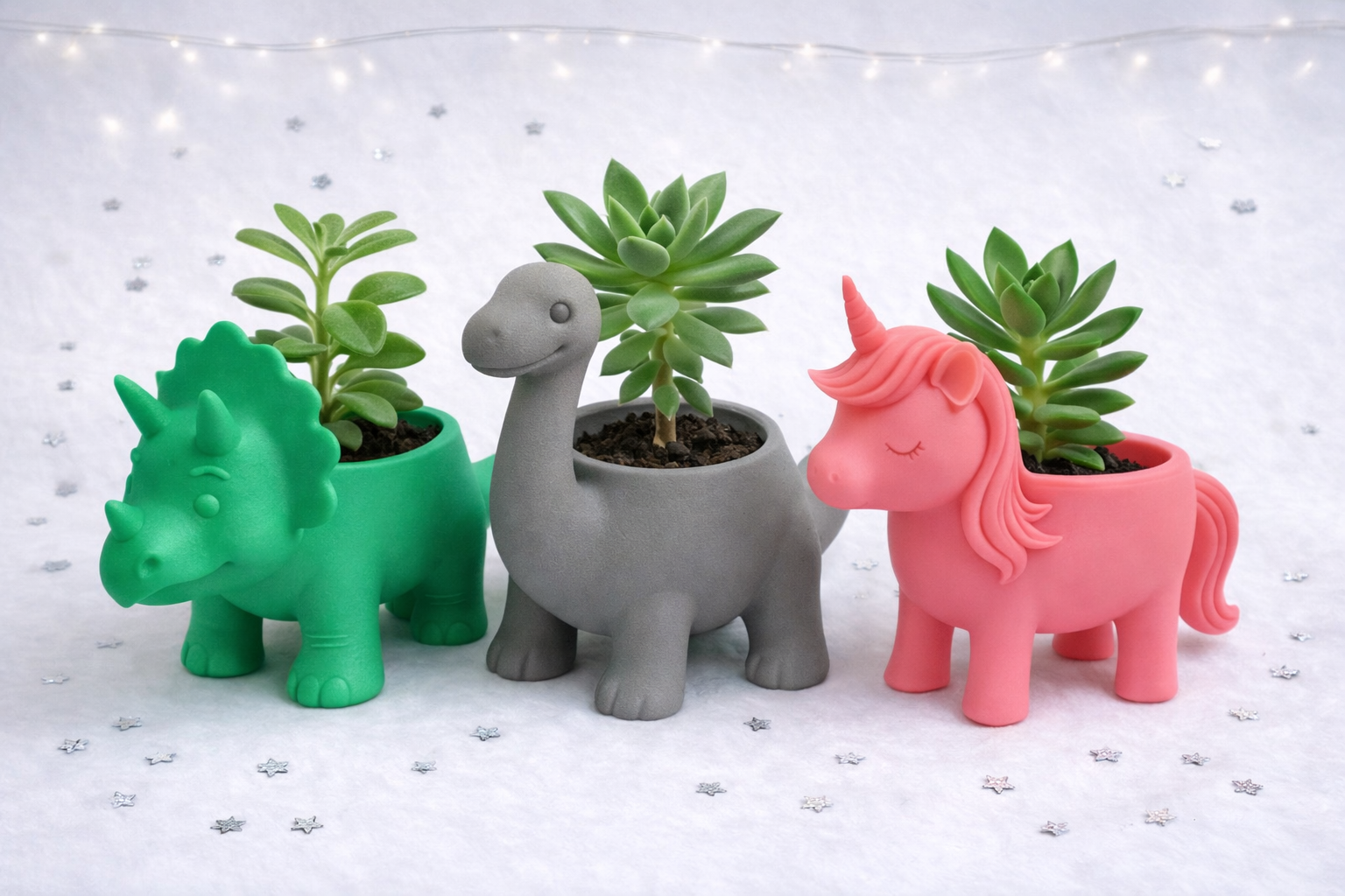 Dino & Unicorn Plant/Succulent Holder