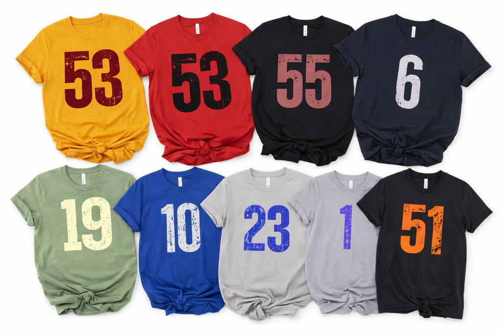 Custom Sports Number & 1/2 & 1/2 Sport-Last Name on back