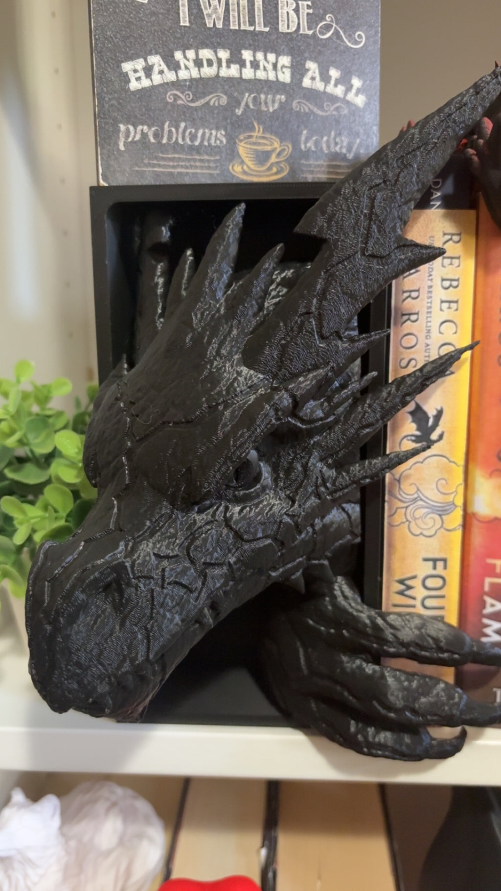 Fourth Wing Inspired Dragon Bookends