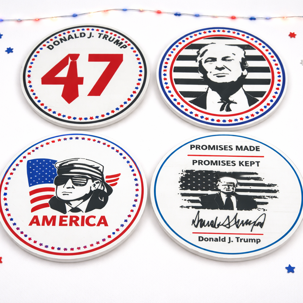 Mix and Match Custom 3D Printed American Pride/Conservative Coaster Sets