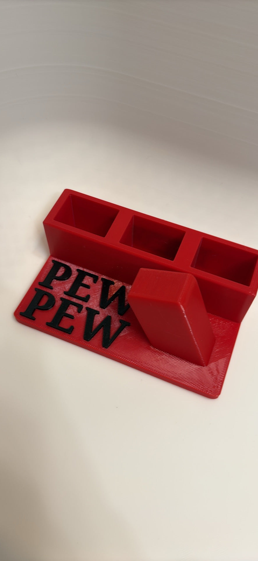 Custom 3D Printed Pistol Stand with Magazine Slot