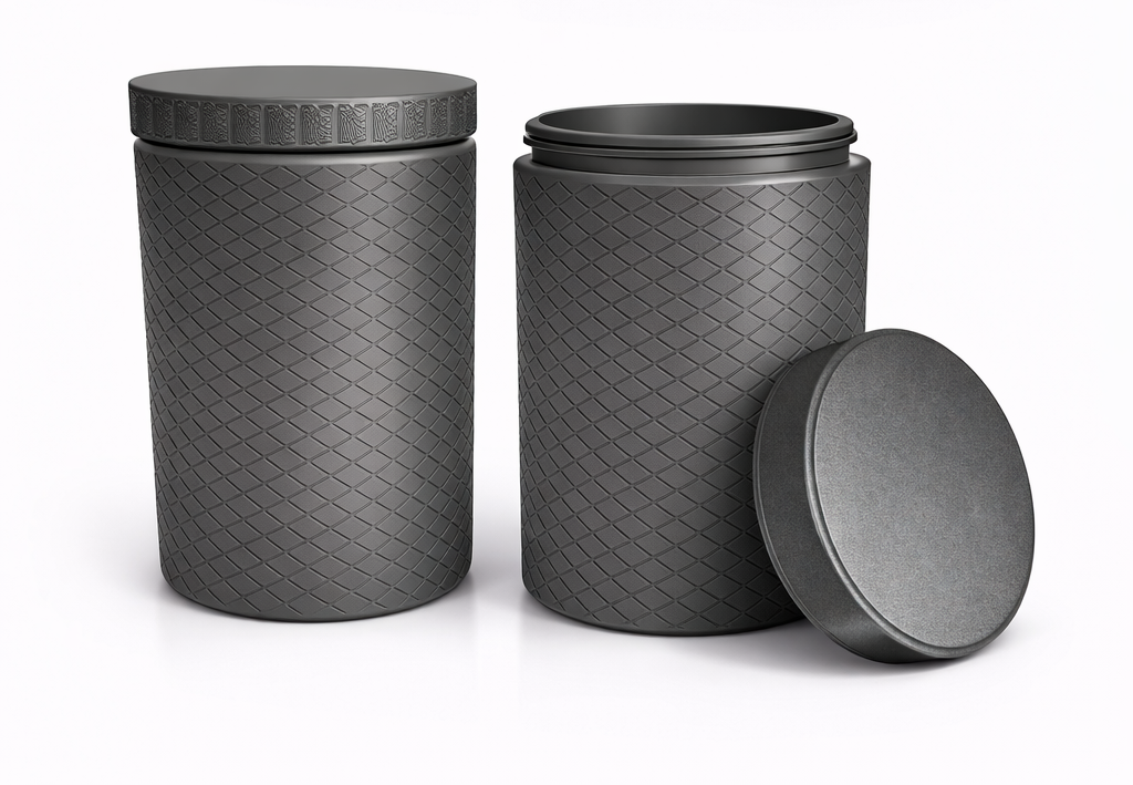 3D Printed Storage (Screw-Top) Container and Lid