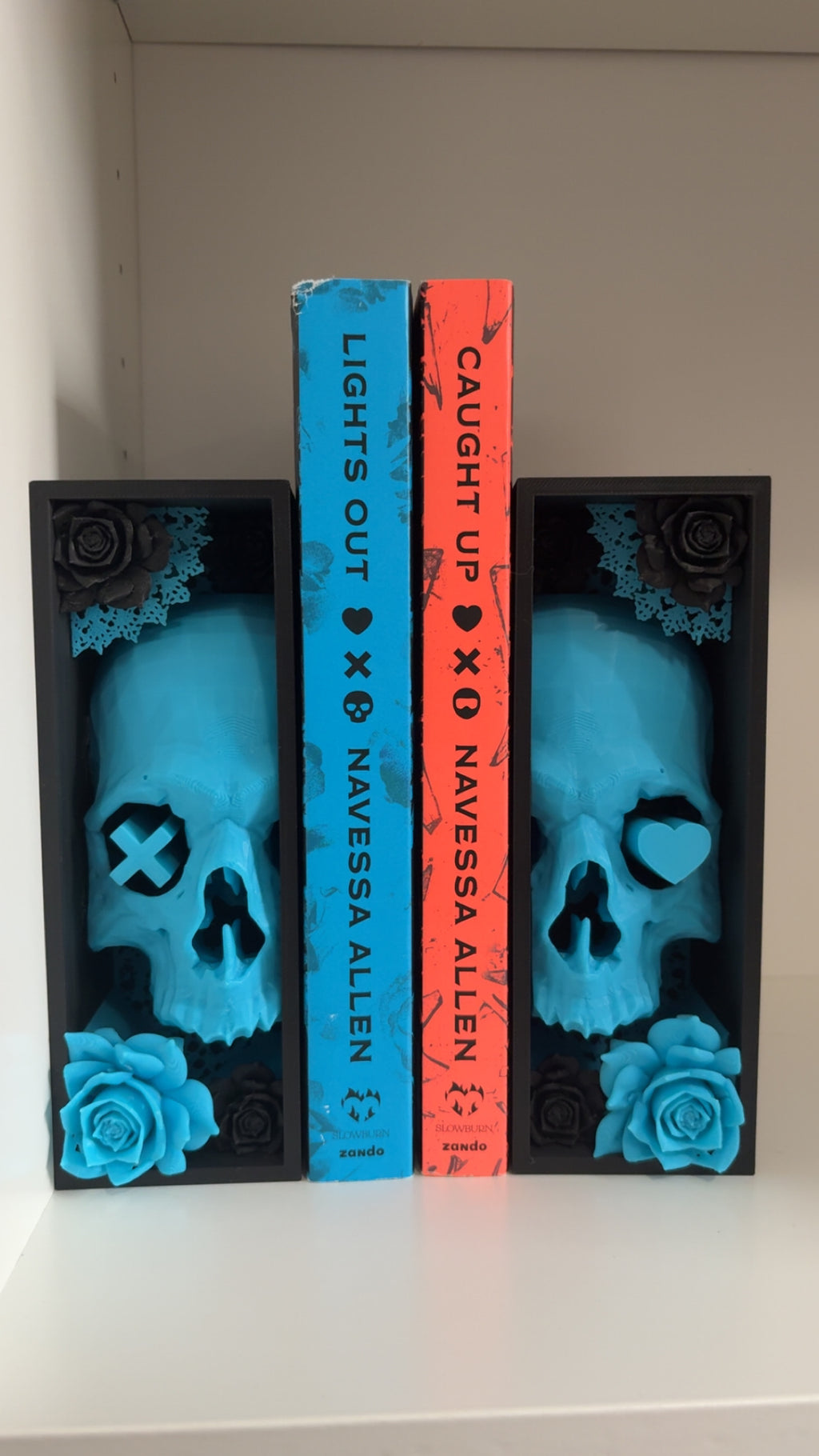 Skull, Flower, & Lace Book Nook