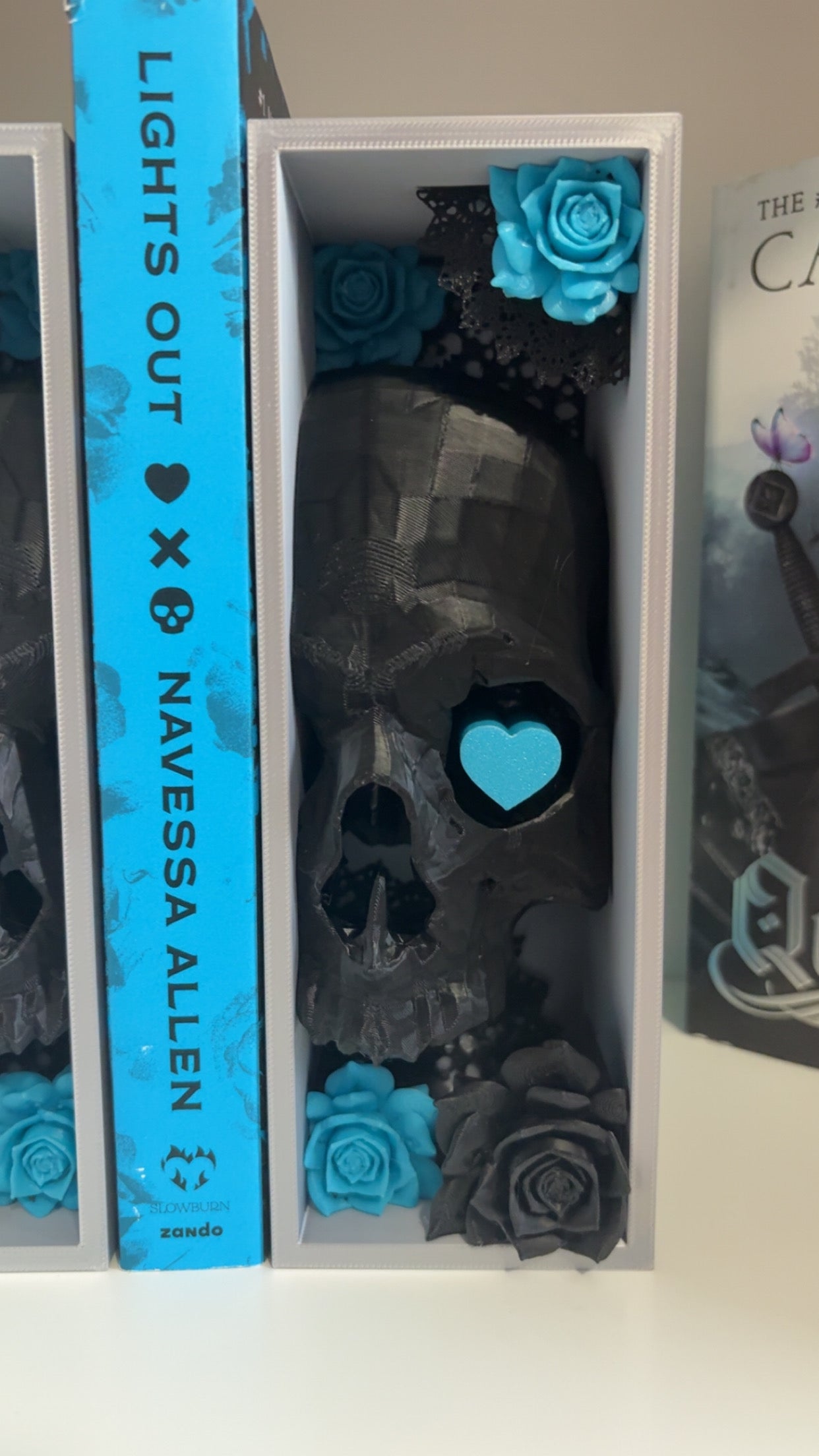 Skull, Flower, & Lace Book Nook