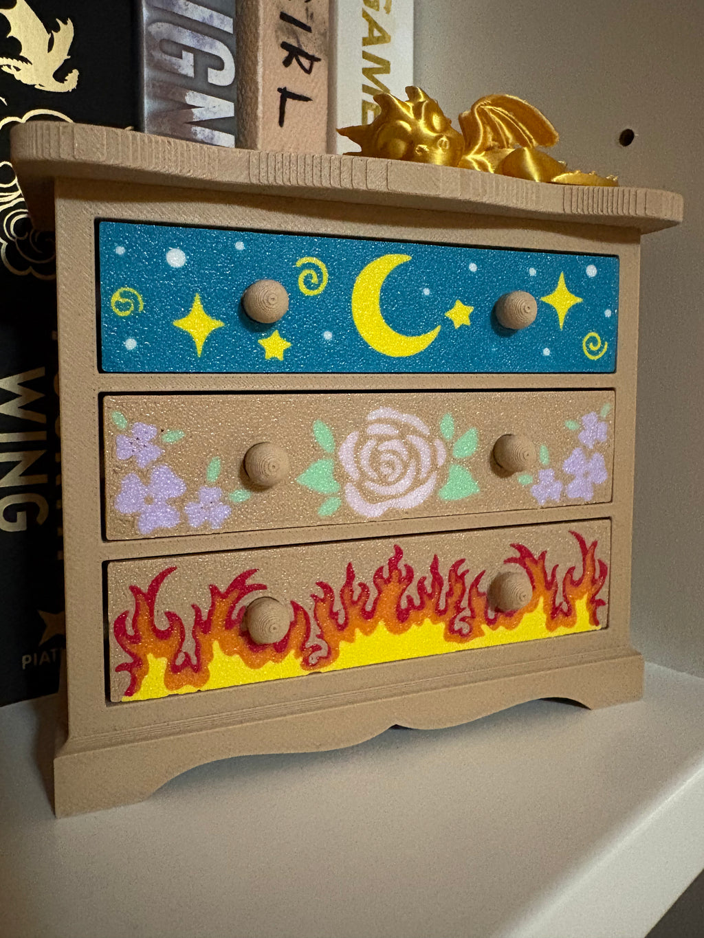 ACOTAR Inspired Feyre’s Dresser| | Hidden Message Inside
