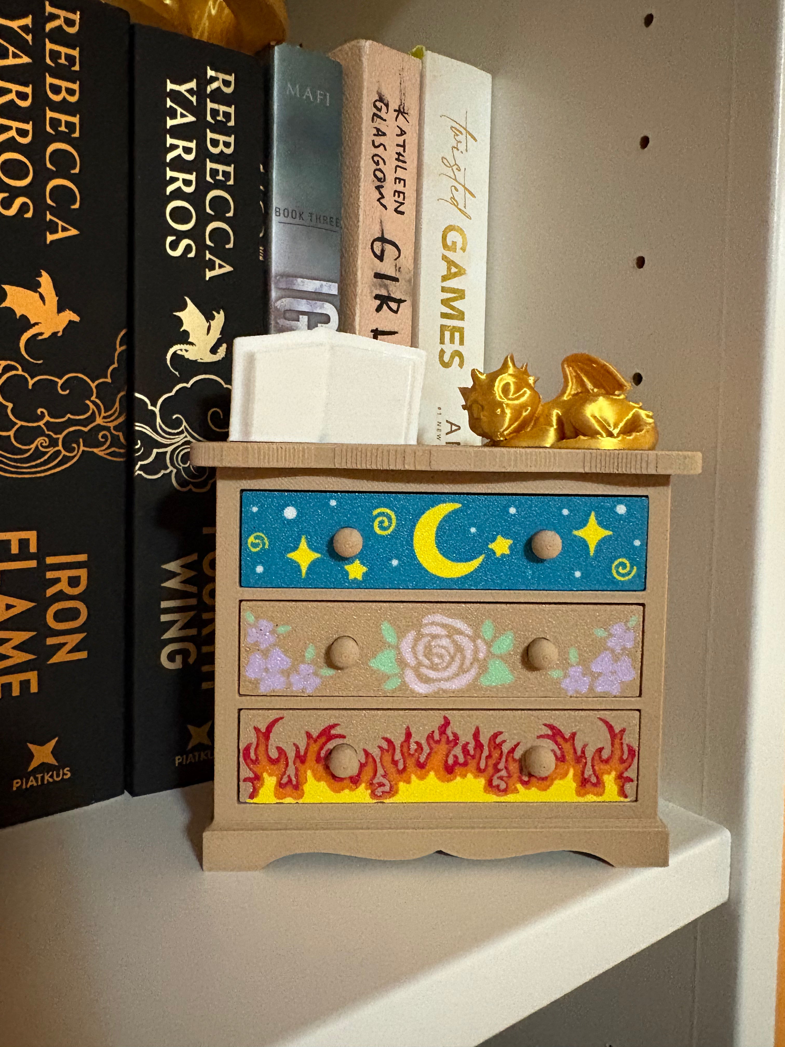 ACOTAR Inspired Feyre’s Dresser| | Hidden Message Inside