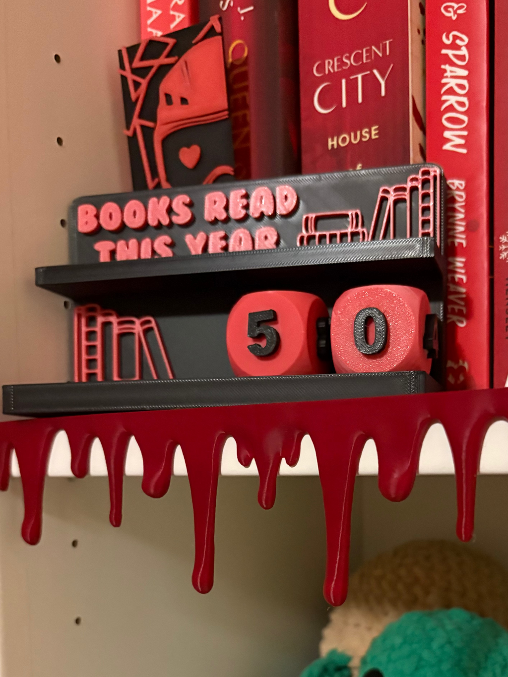 Bookshelf Drip Decor