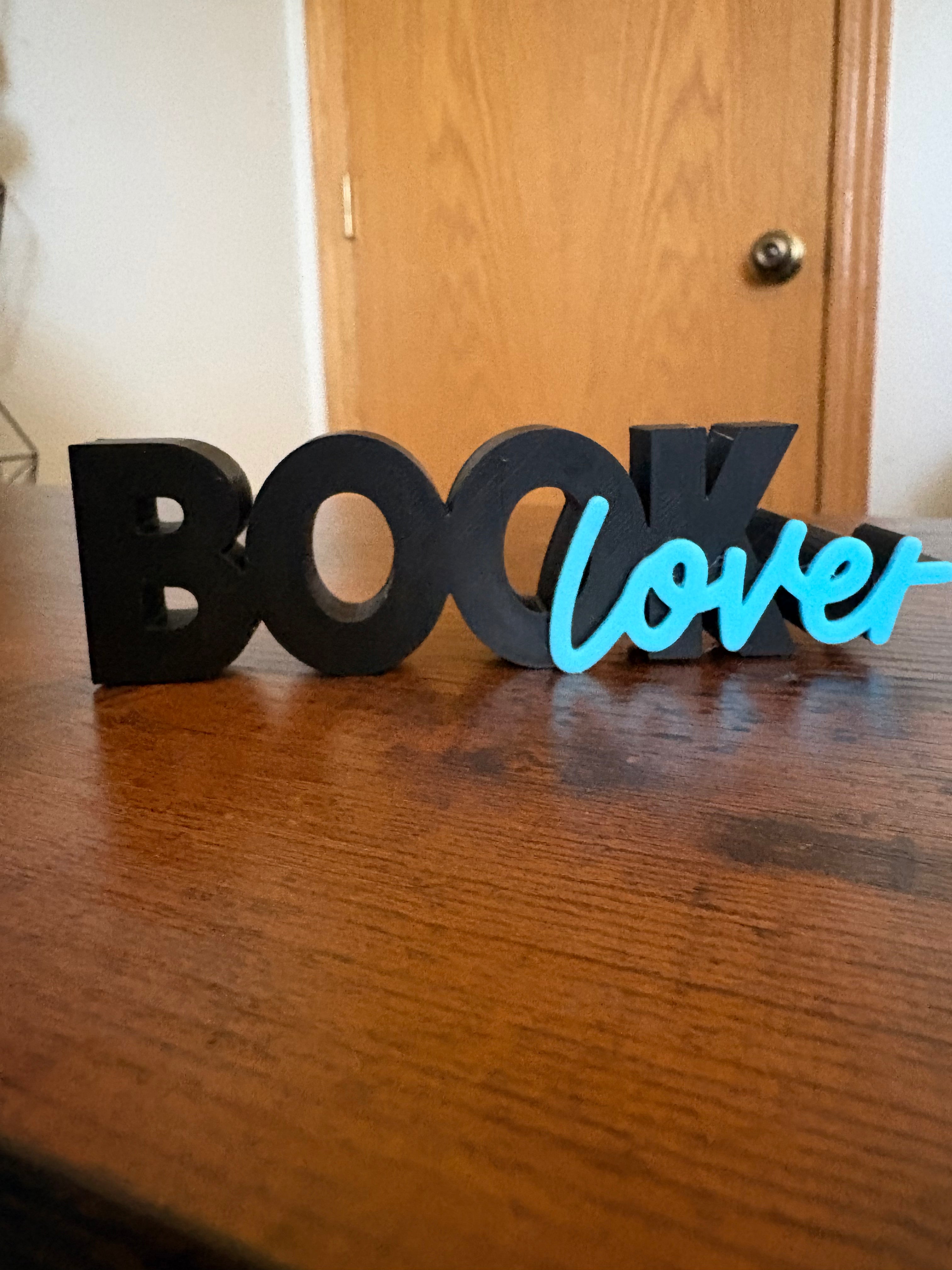 Book Lover Bookshelf Decor