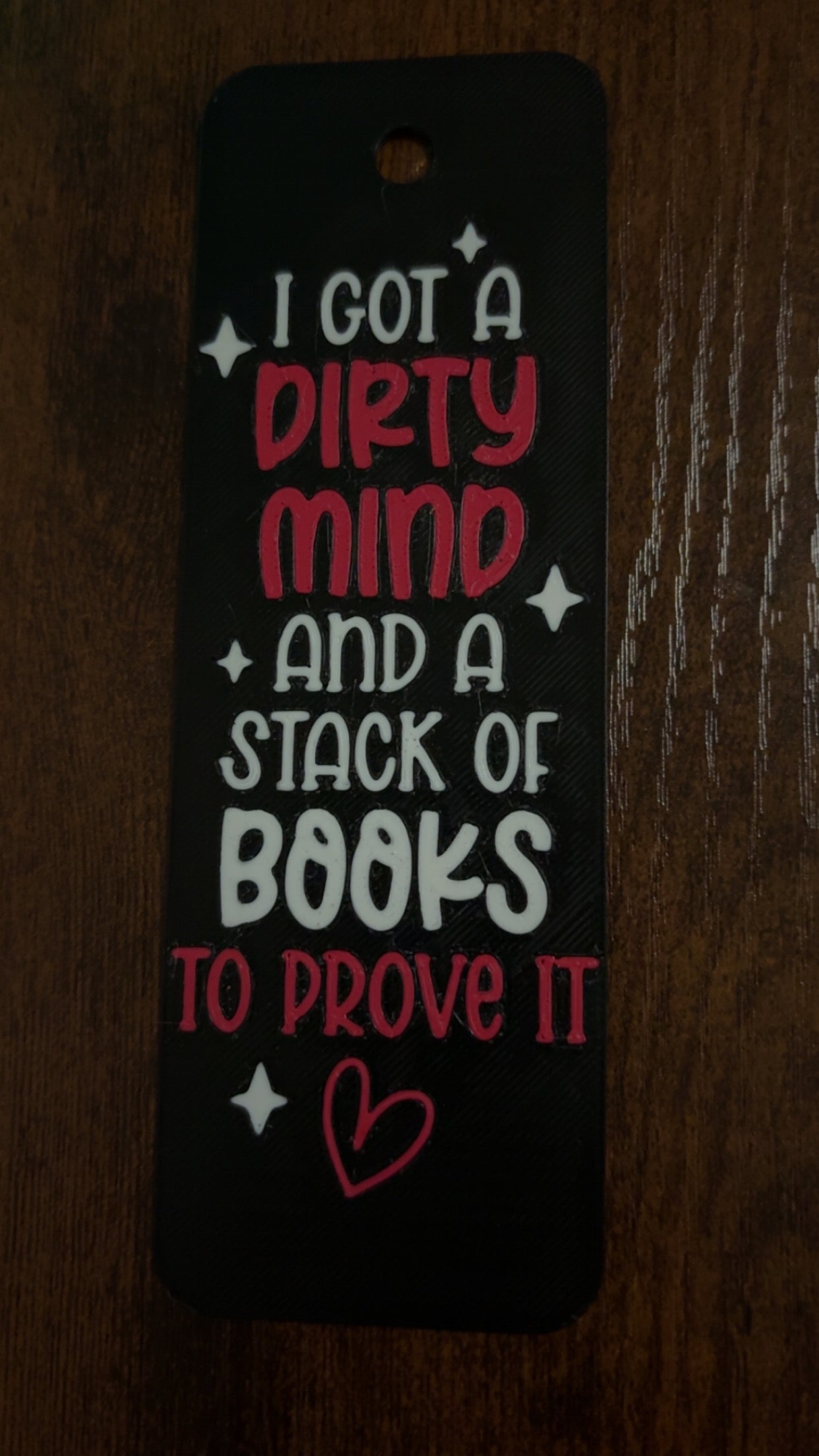 3D Printed Fantasy, Dark Romance, and Mystery Bookmarks